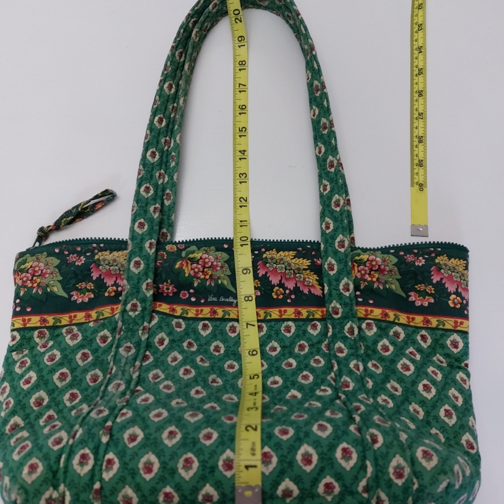 Vera Bradley Vintage Villager & Strap Wallet Greenfields NWT - Picture 5 of 13